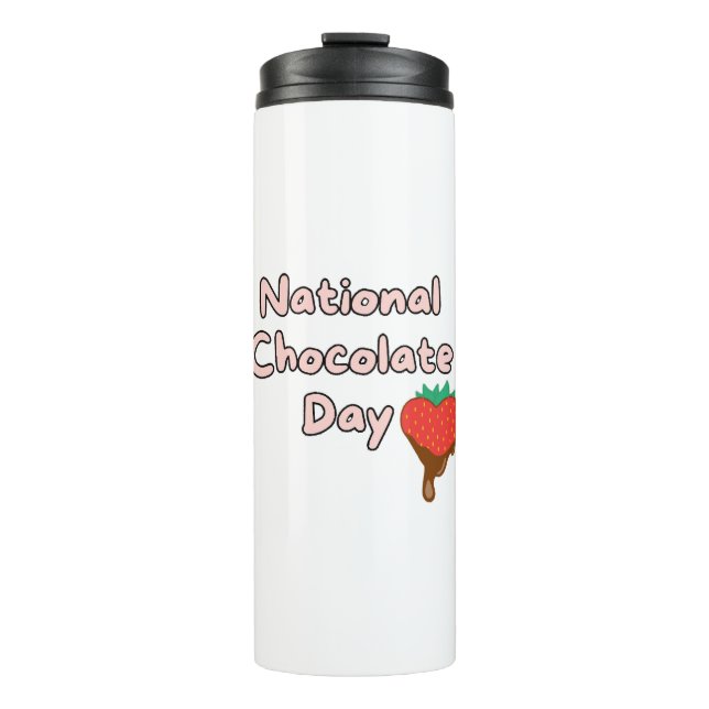 Termo Feliz día nacional del chocolate (Anverso)