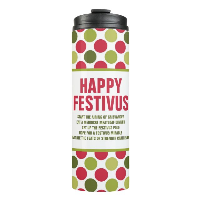 Termo Feliz Festival Travel Mug/Thermal Tumbler por ©NHC (Anverso)