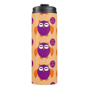 Termo Feliz Fiesta de Halloween Lechuza Termal Tumbler