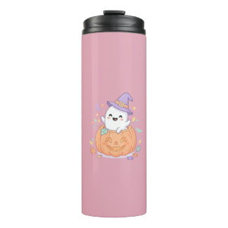 Termo Feliz Halloween calabaza fantasma lindo