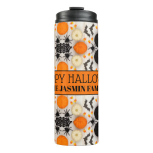 Termo Feliz Halloween Naranja Calabaza