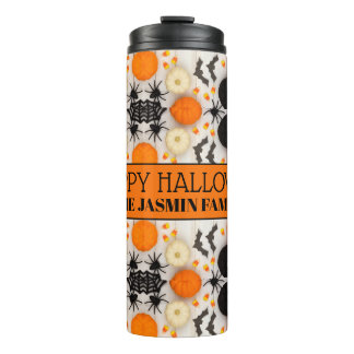 Termo Feliz Halloween Naranja Calabaza
