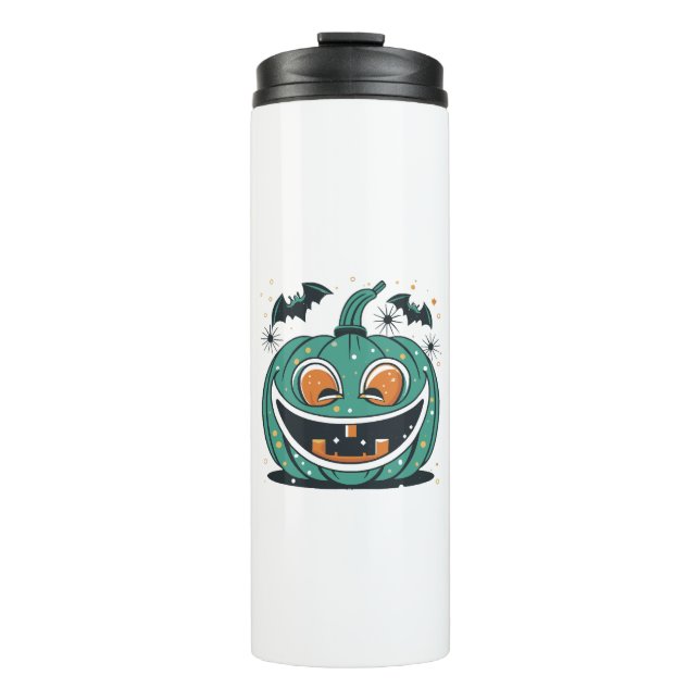 Termo ¡Feliz Halloween! ¡Talla una Calabaza! (Anverso)