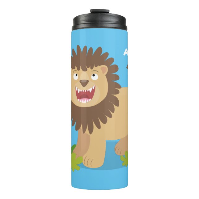 Termo Feliz ilustracion personalizado ruidoso (Anverso)