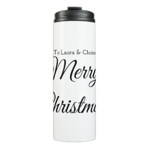 Termo Feliz Navidad añadir nombre texto regalo personali