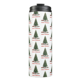Termo Feliz Navidad. Árbol (diseño 1) con regalos