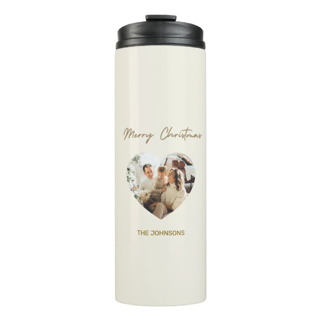 Termo Feliz Navidad Termal Tumbler personalizado (Anverso)