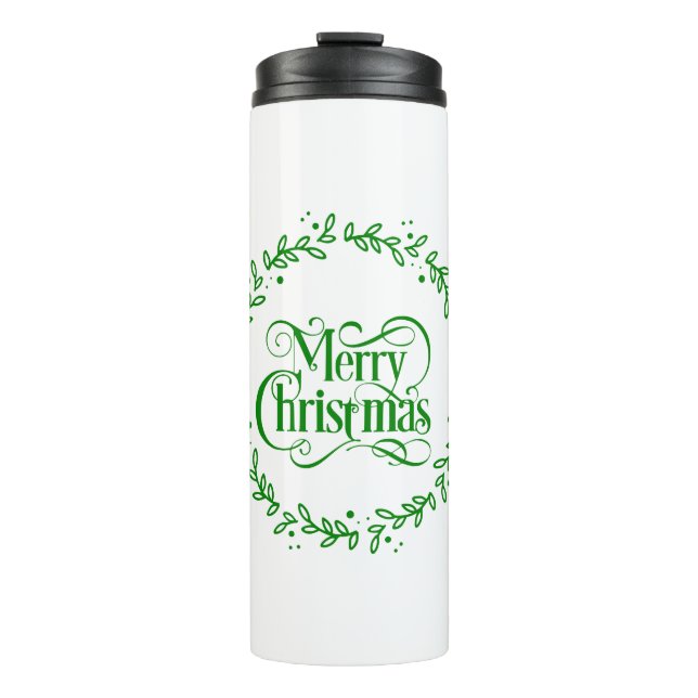 Termo Feliz Navidad verde (Anverso)