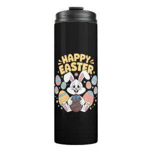 Termo Feliz Pascua 2025  Huevos Conejo Conejito Lindo