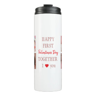 Termo Feliz primer día de San Valentín Taza térmica pers