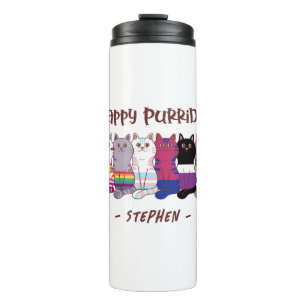 Termo Feliz Purride - gatos del orgullo LGBTQ