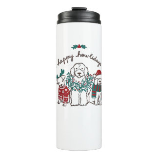 Termo Feliz regalo de Navidades de perros divertidos de