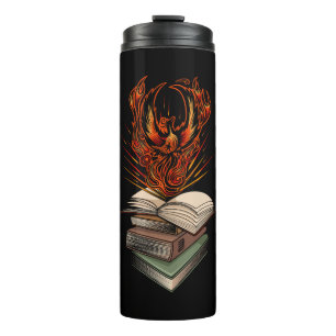 Termo Fénix Elevándose de las Llamas de los Libros Fanta