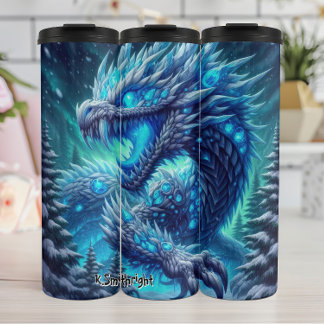 Termo Feroz dragón de hielo en la selva