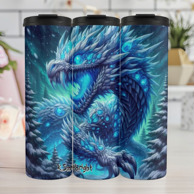 Termo Feroz dragón de hielo en la selva (Subido por el creador)