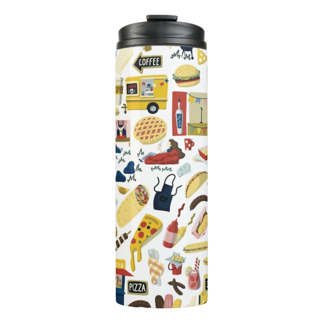 Termo Festival de camiones de comida personalizado eleme (Anverso)