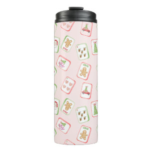Termo Fichas de Mahjong de Navidad