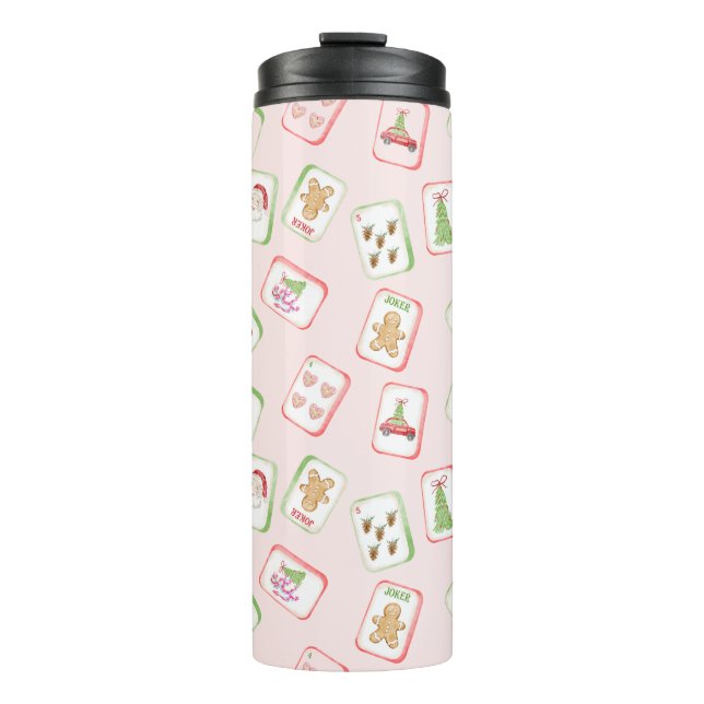 Termo Fichas de Mahjong de Navidad (Anverso)