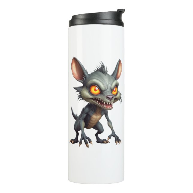 Termo Fierce Chupacabra Art Spiky Fur Fantasy Creativida (Rotado hacia la izquierda)