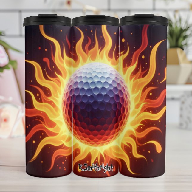 Termo Fiery Golf Ball en llamas (Subido por el creador)