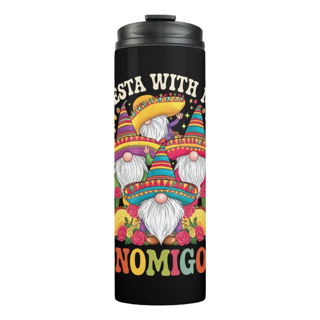 Termo Fiesta Con Mis Gnomigos Gnomo Cinco De Mayo (Anverso)