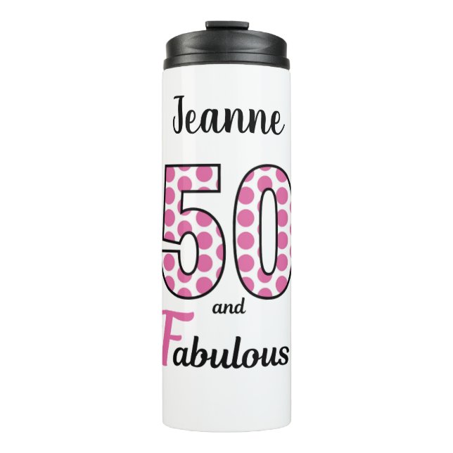 Termo Fiesta de 50 años y fabulosa (Anverso)