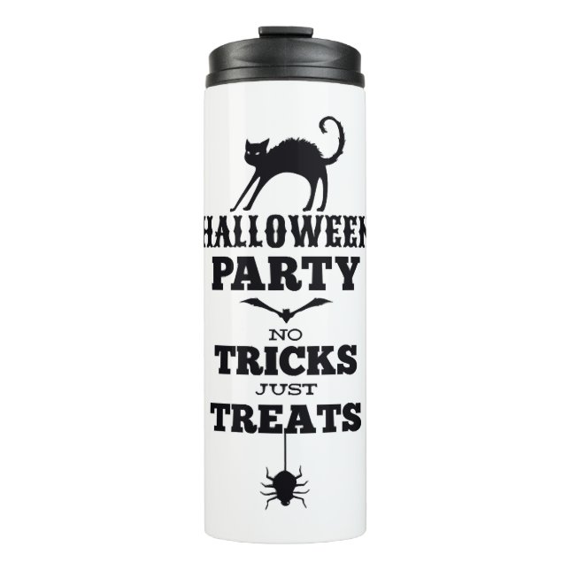 Termo Fiesta de Halloween no trata sólo trucos camisas g (Anverso)