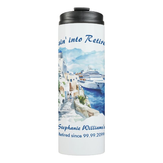 Termo Fiesta de Jubilación Cruce Destino Grecia (Anverso)