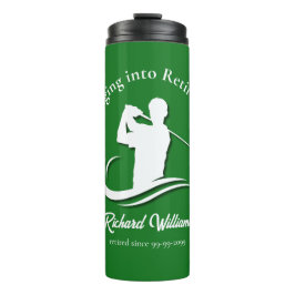 Termo Fiesta de Jugador de Golf Moderno jubilado