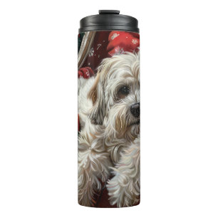 Termo Fiesta Navideña del Perro Havanés