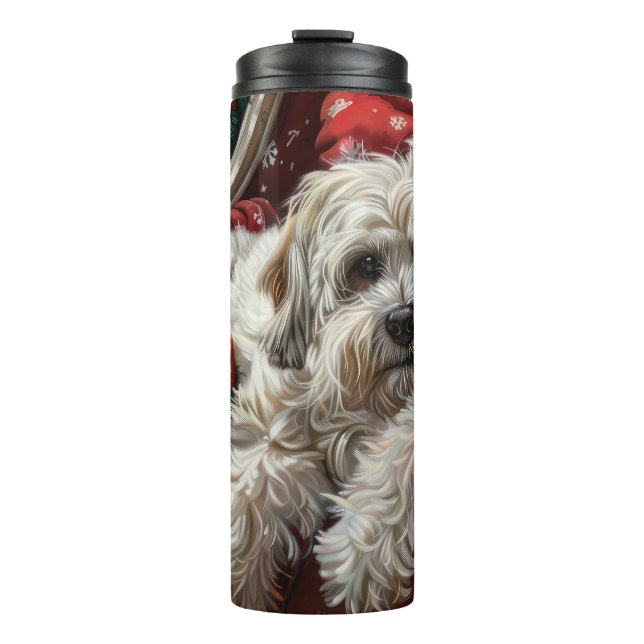 Termo Fiesta Navideña del Perro Havanés (Anverso)