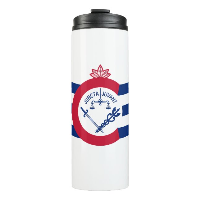 Termo Flag of Cincinnati, Ohio Thermal Tumbler (Anverso)