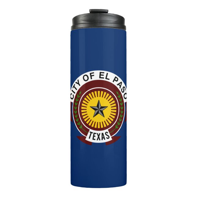 Termo Flag of City of El Paso, Texas Thermal Tumbler (Anverso)