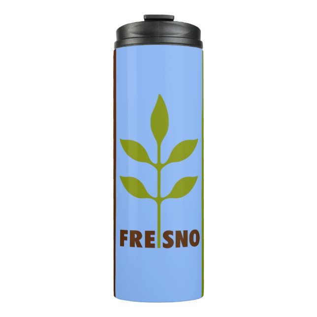 Termo Flag of city of Fresno, California Thermal Tumbler (Anverso)