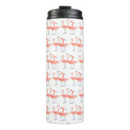 Termo Flamencos rosados Aves tropicales acuarela Cueva P