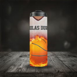 Termo Flaming Basketball Jersey Name Personalizable