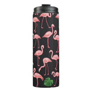 Termo Flamingo Elegance: Vieja Monstera Fusión.