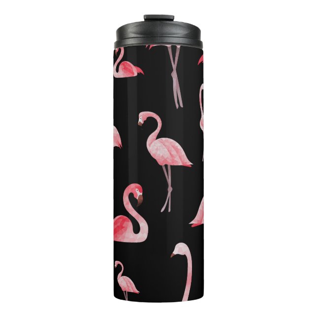 Termo Flamingo Flock: Diseño sin costura (Anverso)