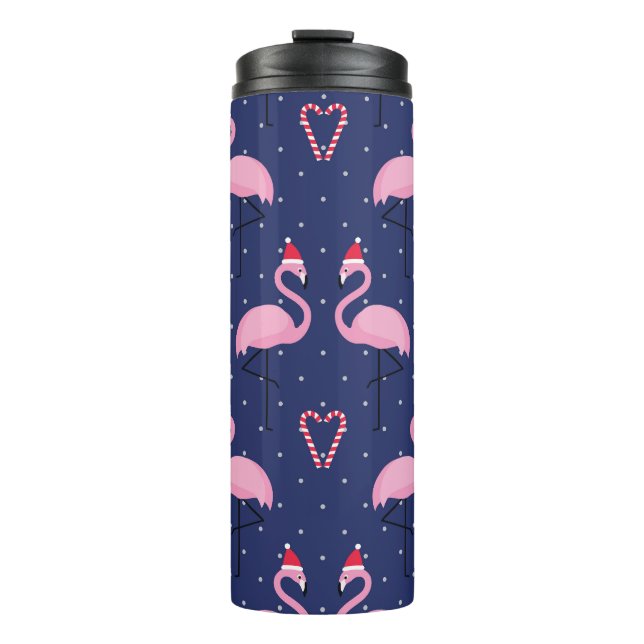 Termo Flamingo Xmas Gorra Candy Pattern (Anverso)
