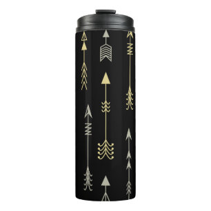 Termo Flecha étnica: diseño de patrón sin foco