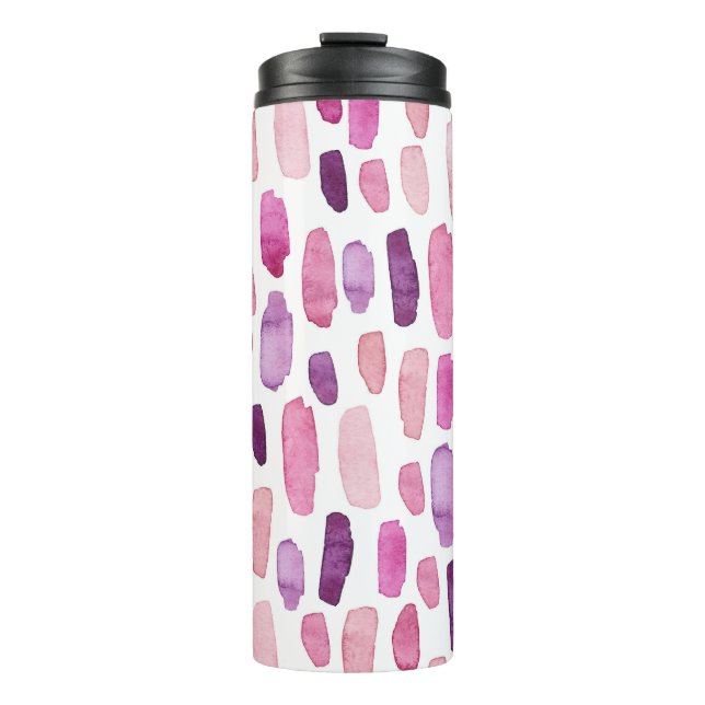 Termo Flechas de color de agua: rosa, púrpura. (Anverso)
