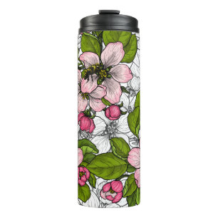 Termo Flor de Apple en blanco