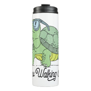 Termo Flor de Boho floral de tortuga marina de verano