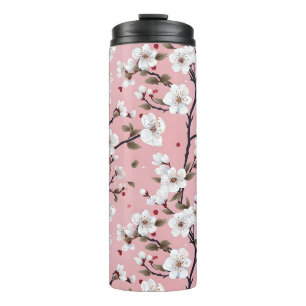 Termo Flor de Cerezo Japandi Romántica de Primavera