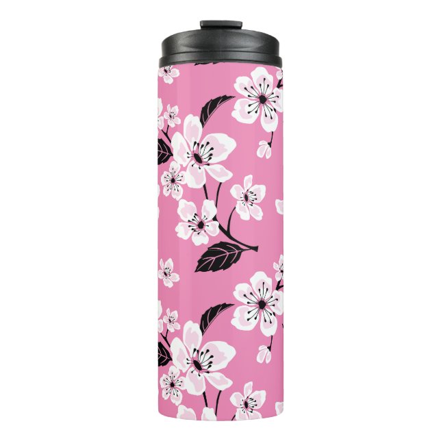 TERMO FLOR DE CEREZO - SAKURA (ROSA CLARO) (Anverso)
