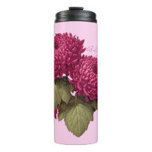 Flor de crisantemo magenta vintage