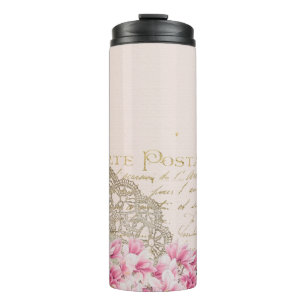 Termo Flor de eiffel vintage de fondo