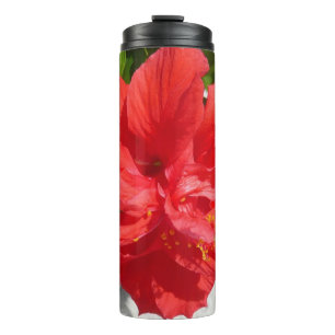 Termo Flor de Hibisco Doble Rojo