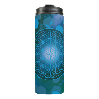 Termo flor de la vida, chakra,zen,geometría sagrada,