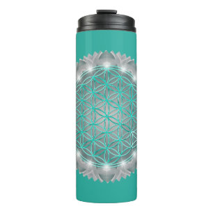 Termo FLOR DE LA VIDA - Geometría Sagrada Luz 2